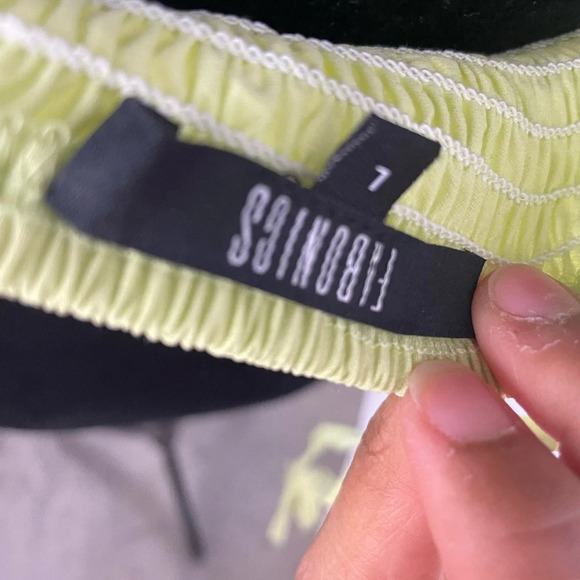 Lime green corset Halter top - Picture 6 of 6